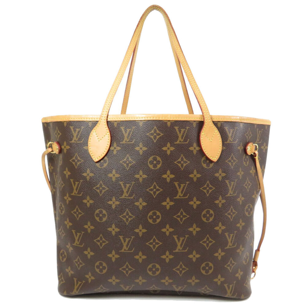Louis Vuitton Canvas Neverfull Monogram Tote Bag Brown